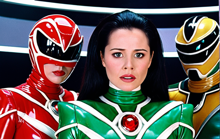 **Prompt:** Mighty Morphin Power Rangers team morphing sequence, Zordon in background, Rita Repulsa menacingly watching on a screen. Focus on the nostalgic, vibrant colors of the original suits.